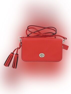 Coach Legacy Penny Pink Leather Crossbody Bag - Classic Turnlock Closure